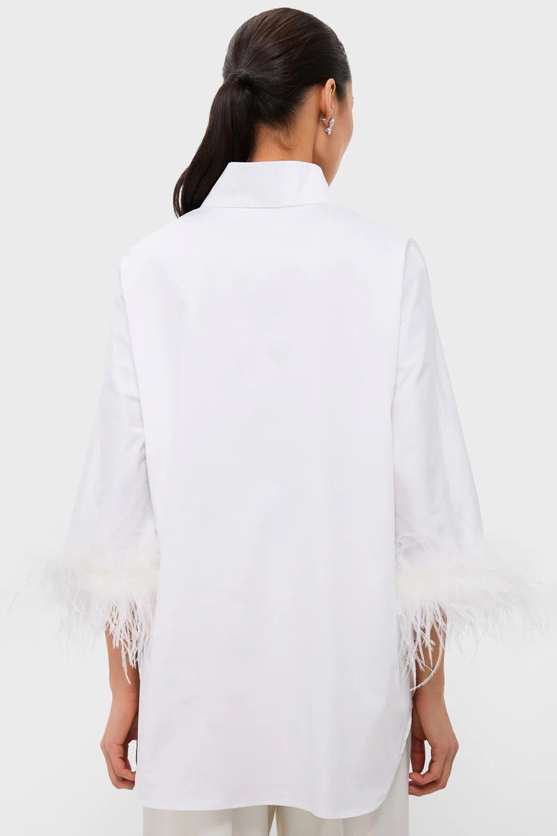 White Feather Willow Blouse | Tuckernuck (US)