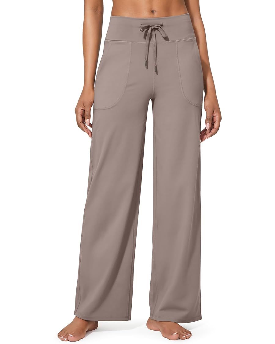 G4Free Wide Leg Pants for Women Yoga Pants High Waist Sweatpants with Pockets Stretch Lounge Pant... | Amazon (US)