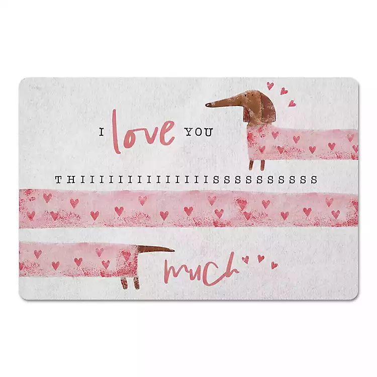 I Love You This Much Kitchen Mat | Kirkland's Home