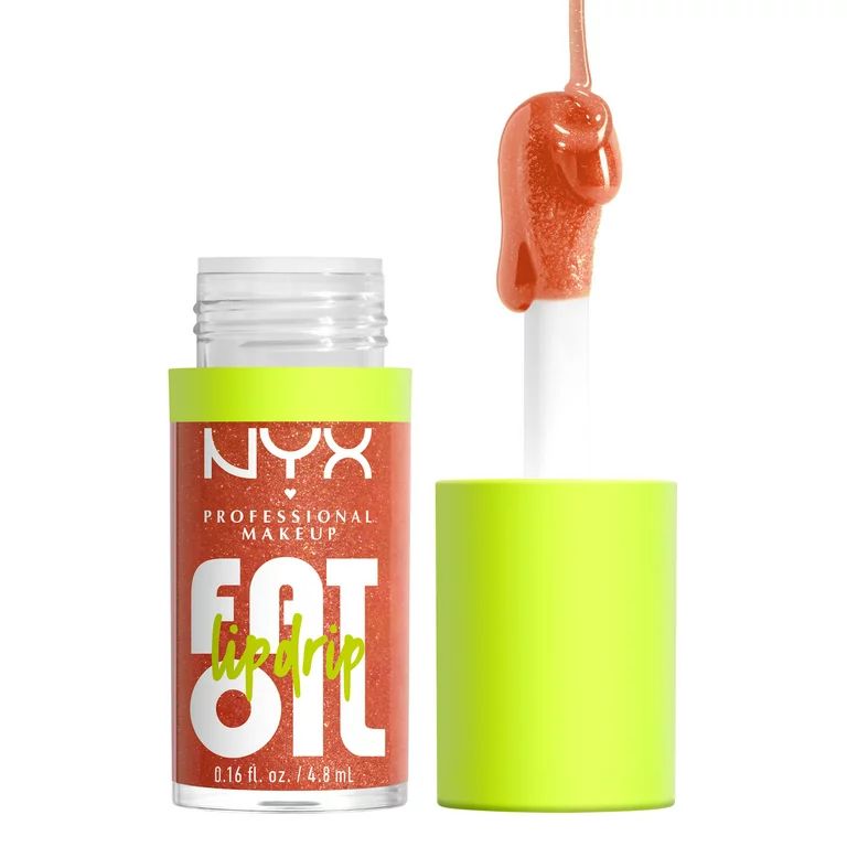 NYX Professional Makeup Fat Oil Lip Drip Hydrating Lip Gloss, Follow Back | Walmart (US)