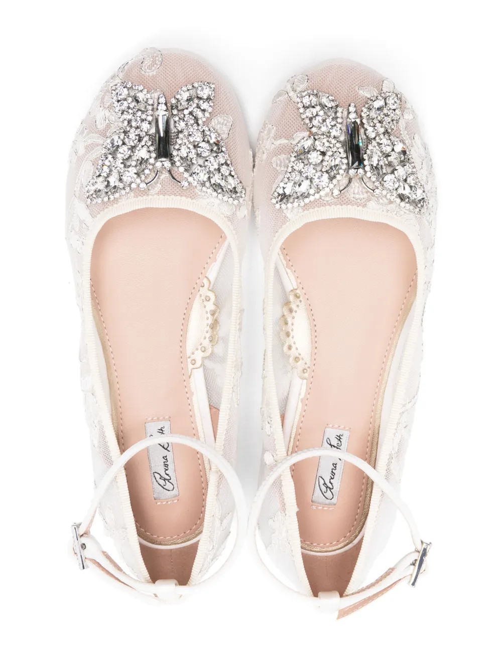 Aruna Seth floral-embroidered Ballet Flats | White | FARFETCH | Farfetch Global