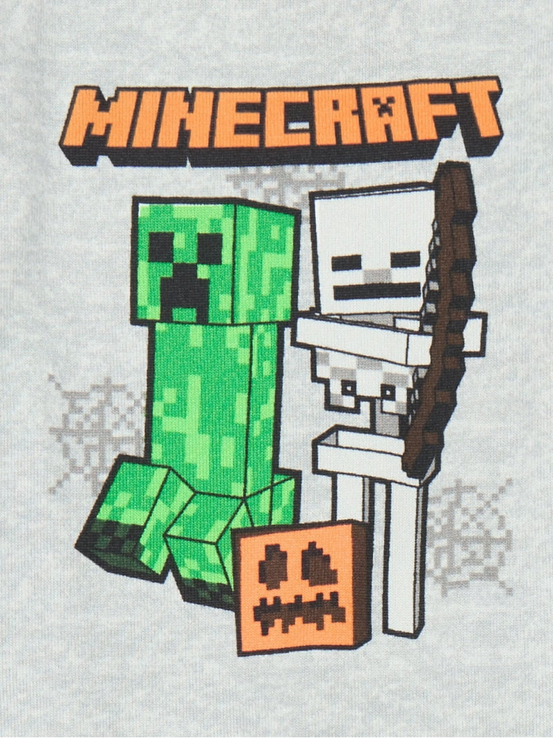 Minecraft Boys Long Sleeve Tee and Pants Pajama Set, 2-Piece, Sizes 4-10 | Walmart (US)