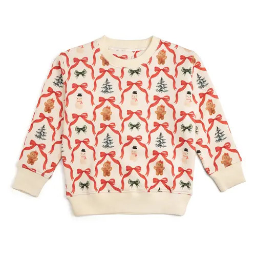 Sweet Wink Christmas Cutie Sweatshirt in Natural at Nordstrom, Size 12-18M | Nordstrom