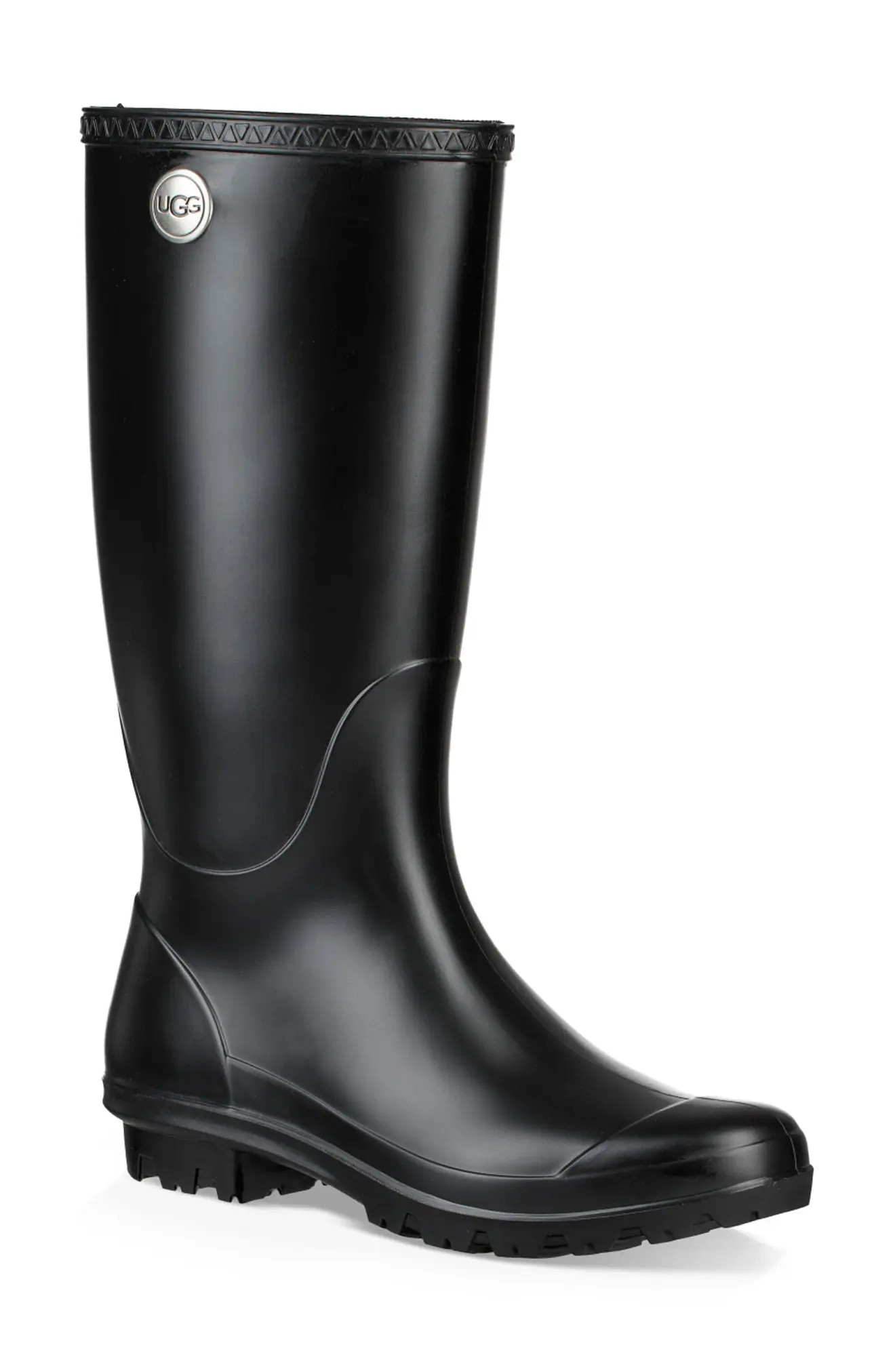 Women's UGG Shelby Matte Waterproof Rain Boot, Size 10 M - Black | Nordstrom