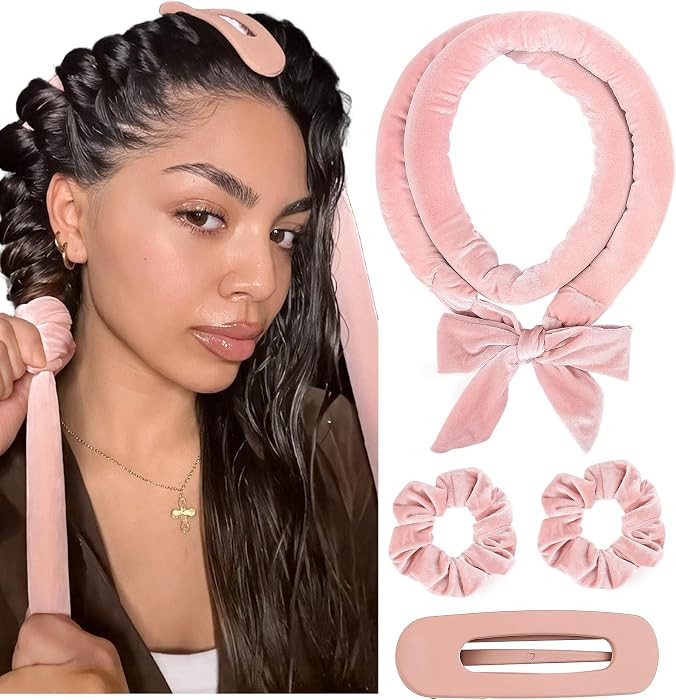 Yanibest Heatless Hair Curler, No Heat Hair Curlers to Sleep in, Super Soft Ribbon Wrap for Long ... | Amazon (US)