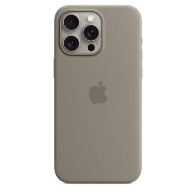 Apple iPhone 15 Pro Max Silicone Case with MagSafe - Clay | Target