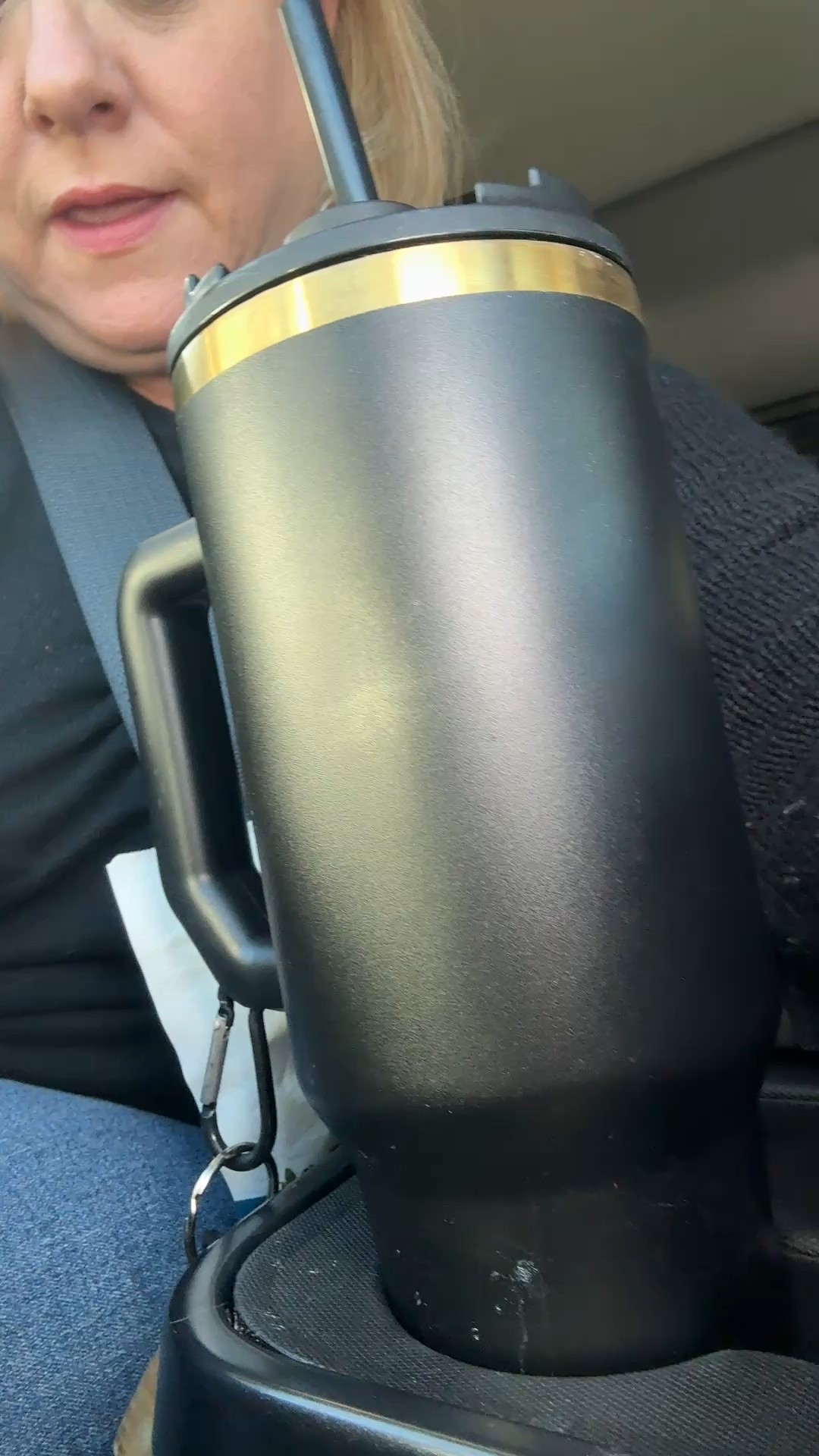 Perfect for saving money to make iced coffee at home.  Will also keep your cool drinks cold.  You can just drop your cup in with the attachment if you don’t have time to make your own. Carry it to the ball field and attach your keys and a chap stick.  Carabiner clip will need to be purchased separately. 

#LTKmorningroutine #LTKdayinmylife