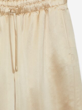 Drawstring Satin Trousers – Light Beige – Women – ARKET GB | Arket UK