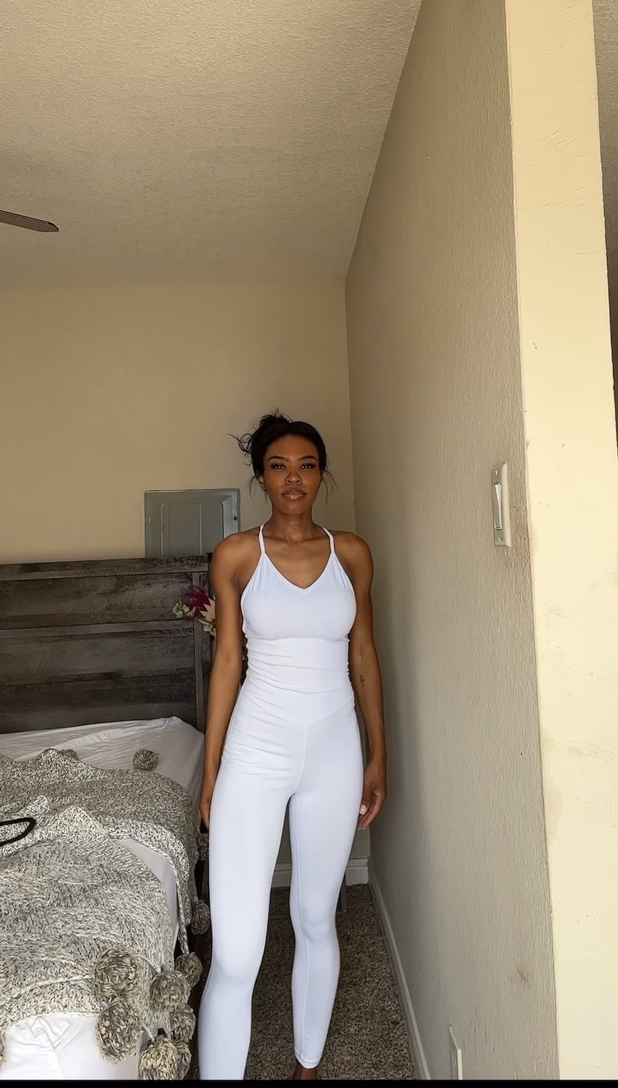 COOrun Women's Yoga Jumpsuit Backless Sports Romper Playsuit