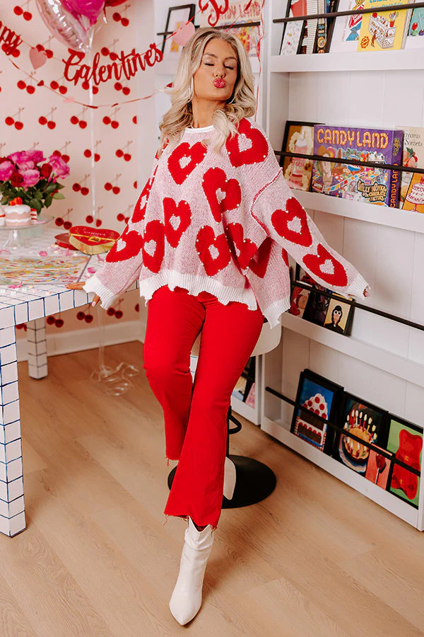 Wrapped In Love Embellished Sweater | Impressions Online Boutique