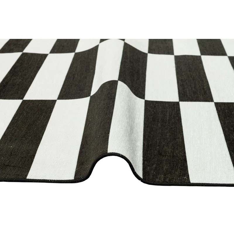 Reliance Black/White Indoor/Outdoor Rug | Wayfair North America
