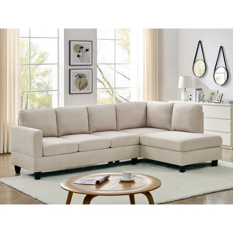 Eddie 95.25" Wide Right Hand Facing Sofa & Chaise | Wayfair North America