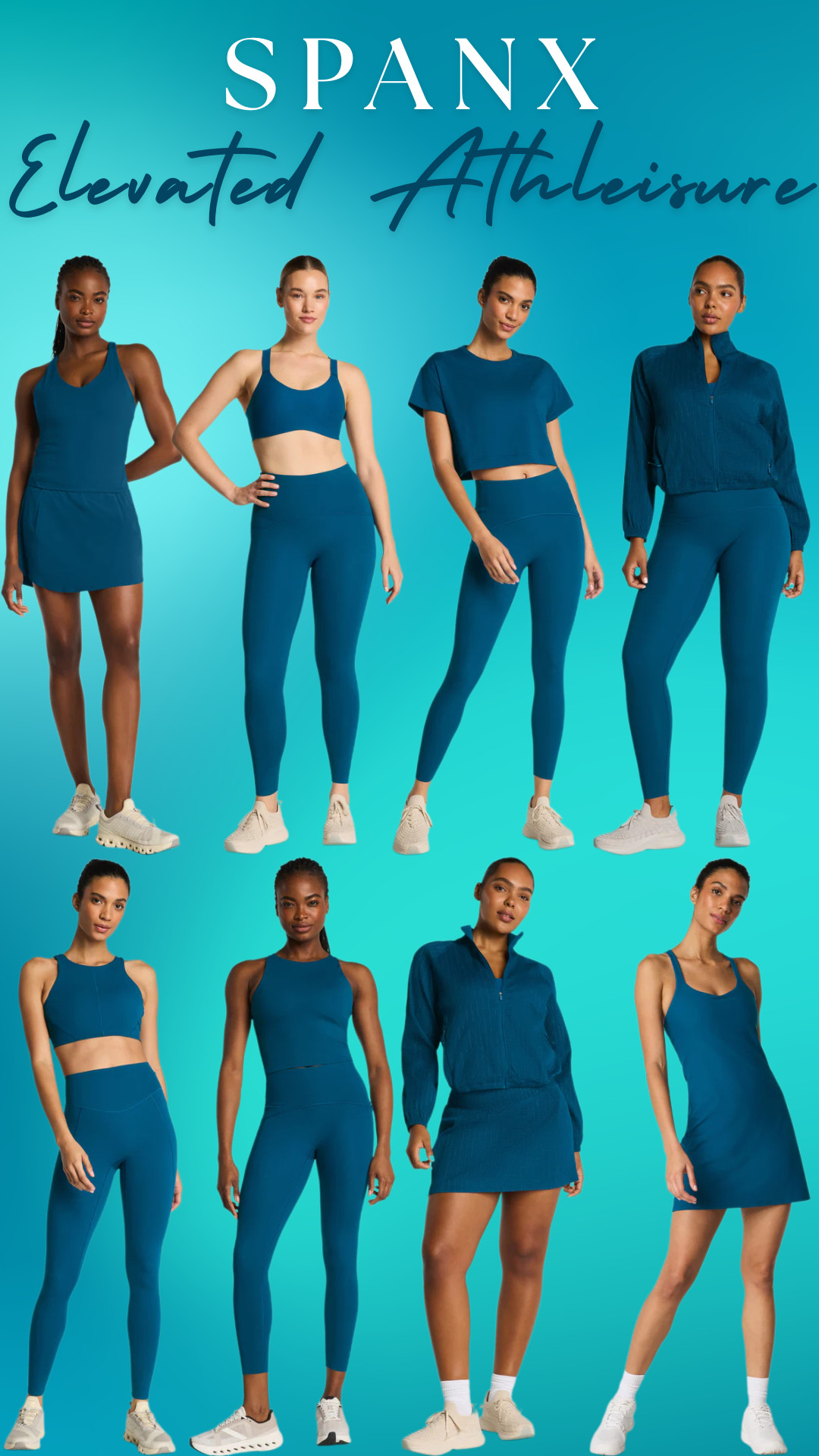 @Spanx Elevated Athleisure Edit 🌊 Deep Cove Matching Sets That Sculpt & Smooth

If you’re searching for a deep teal matching workout set that smooths your midsection, lifts your shape, and looks elevated enough for all-day wear — this is the set.

This monochrome Deep Cove capsule features:

• SPANX® BoostUp Square Neck Shelf Tank (Deep Cove)
• SPANX® BoostUp Cropped Tank (Deep Cove)
• SPANXshape™ Booty Boost® Side Pocket Leggings (Deep Cove)
• SPANXshape™ BodyLine 7/8 Leggings with Mid-Tummy Compression (Deep Cove)
• SPANXshape™ BodyLine Bike Short with Mid-Tummy Compression (Deep Cove)
• SPANX AirEssentials® Half Zip (Deep Cove)
• SPANX AirEssentials® Wide Leg Pant (Deep Cove)
• SPANX active mini dress / performance dress (Deep Cove)

Why Deep Cove is trending for Spring 2026:

– Deep teal athleisure sets
– Coastal blue workout outfits
– Sculpting high-waisted leggings
– Mid-tummy compression smoothing
– Booty Boost® shaping support
– Elevated monochrome matching sets
– Luxe performance fabric
– Breathable spring workout layers
– Athletic dresses with built-in support

Deep Cove is that rich blue-green tone that feels polished, slimming, and expensive — not loud, not basic black, but still neutral enough to wear everywhere.

Perfect if you’re looking for:
deep teal gym outfits, spring workout clothes for women, Pilates sets, travel day outfits, airport athleisure, Europe capsule wardrobe pieces, flattering high-rise leggings, compression leggings that smooth the belly, elevated matching sets for errands.

Everything linked here is SPANX in Deep Cove.

📍 The Big Spring LTK Sale runs March 12–15 — this is when to grab Deep Cove BoostUp™, Booty Boost®, BodyLine™, and AirEssentials® pieces before sizes sell out.

Tap to shop your Deep Cove matching set before the sale rush. 

 

#LTKActive #LTKSpringSale #LTKgrwm