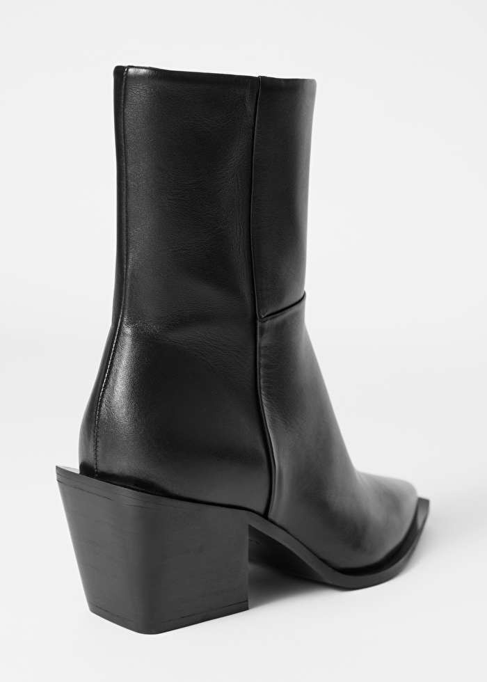 Sleek Leather Cowboy Boots | & Other Stories UK