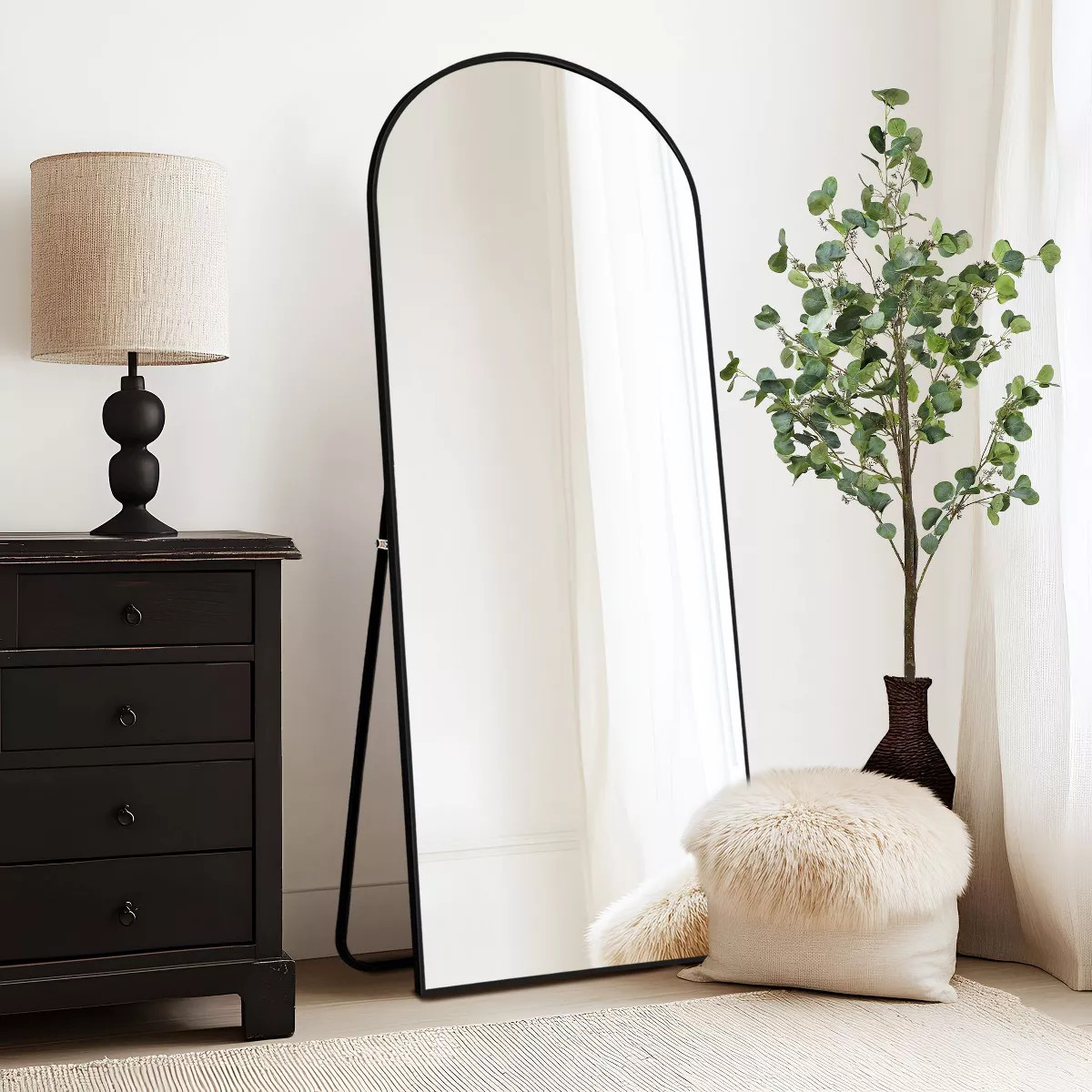 CENGHU Arch Floor Mirror, 65"x 25" Floor Mirror Full Length, Freestanding Mirror For Living Room ... | Target