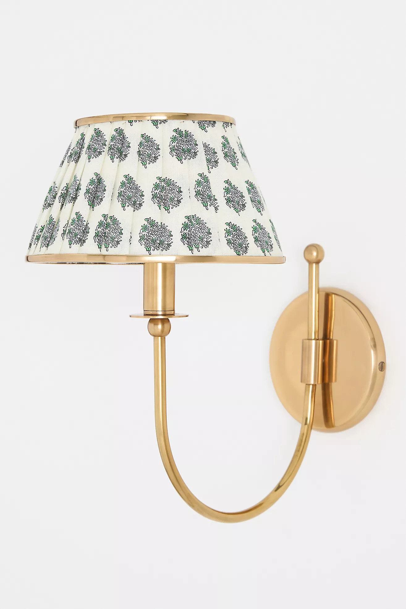 Lee Brass Fabric Shade Sconce Wall Light | Anthropologie (US)
