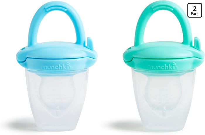 Munchkin Silicone Baby Food Feeder for Solids and Purees, Great for Self-Feeding and Baby Led Wea... | Amazon (US)