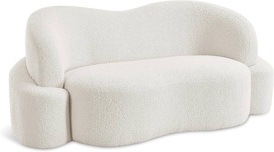 Meridian Furniture 108Cream-L Principessa Collection Modern | Contemporary Loveseat with Rich Cre... | Amazon (US)