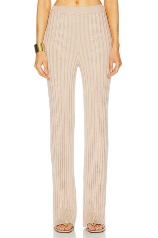 L'Academie by Marianna Sereph Rib Pants in Champagne from Revolve.com | Revolve Clothing (Global)