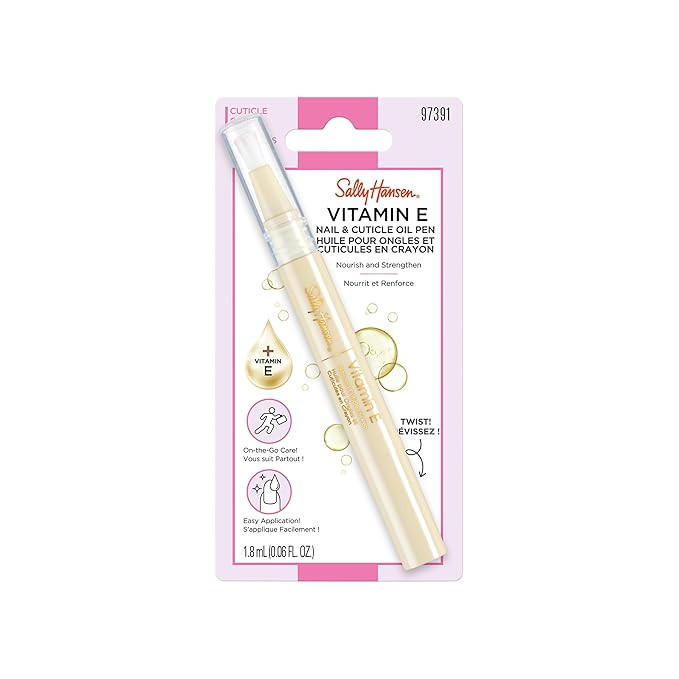 Sally Hansen Vitamin E Nail & Cuticle Treatment Pen | Hydrates and Conditions Dry Nails | Nourish... | Amazon (US)
