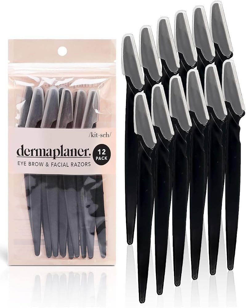 Kitsch Dermaplaning Tool - Face Razors for Women | Eyebrow Razor & Face Shaver for Women | Facial... | Amazon (US)