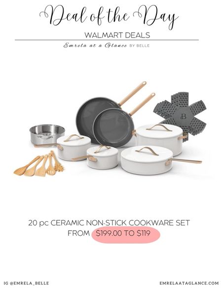 20 pc Ceramic Non-stick cookware - Beautiful by Drew Barrymore

#LTKGiftGuide #LTKSeasonal #LTKHoliday