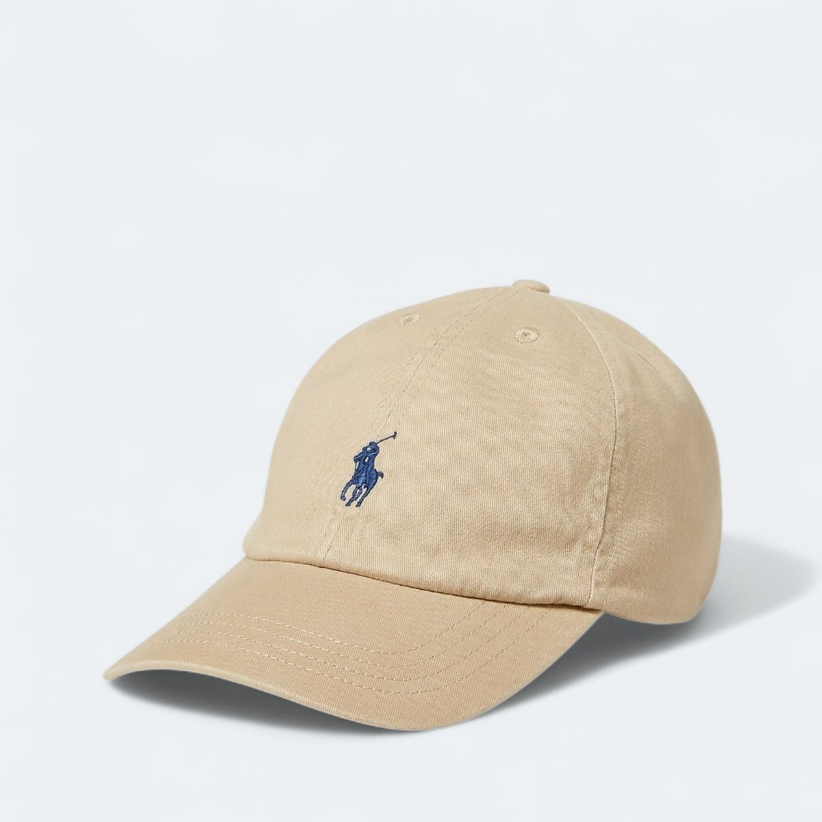 Polo Ralph Lauren Men's One Size Cotton Chino Adjustable Ball Cap Beige Blue | eBay US