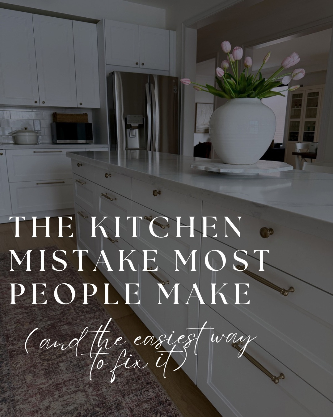 The kitchen mistake most people make… Using the same style hardware everywhere!

One of the easiest ways designers make kitchens feel more custom is by mixing cabinet knobs and pulls instead of repeating the same handle across every cabinet.

In our kitchen we used:
• 1.125” Knobs on the smaller drawers  & all doors
• 6” Pulls on the 24” drawers
• 12” Pulls on the 36” drawers

This simple mix adds dimension and instantly makes cabinetry feel more high-end and intentional.

Another reason I love these, is the champagne bronze finish pairs beautifully with the popular Delta champagne bronze faucets, which many people try to match when choosing cabinet hardware.

If you’re updating your kitchen hardware, this is such an easy designer trick to elevate the entire space.

You can shop the knobs and pulls through the link in my bio. Or comment HARDWARE and I’ll send it directly to you!


#kitcheninspo #kitchenreno #interiordesignideas #ikeakitchen #moderntraditional 

#LTKhome #LTKcanada #LTKsale