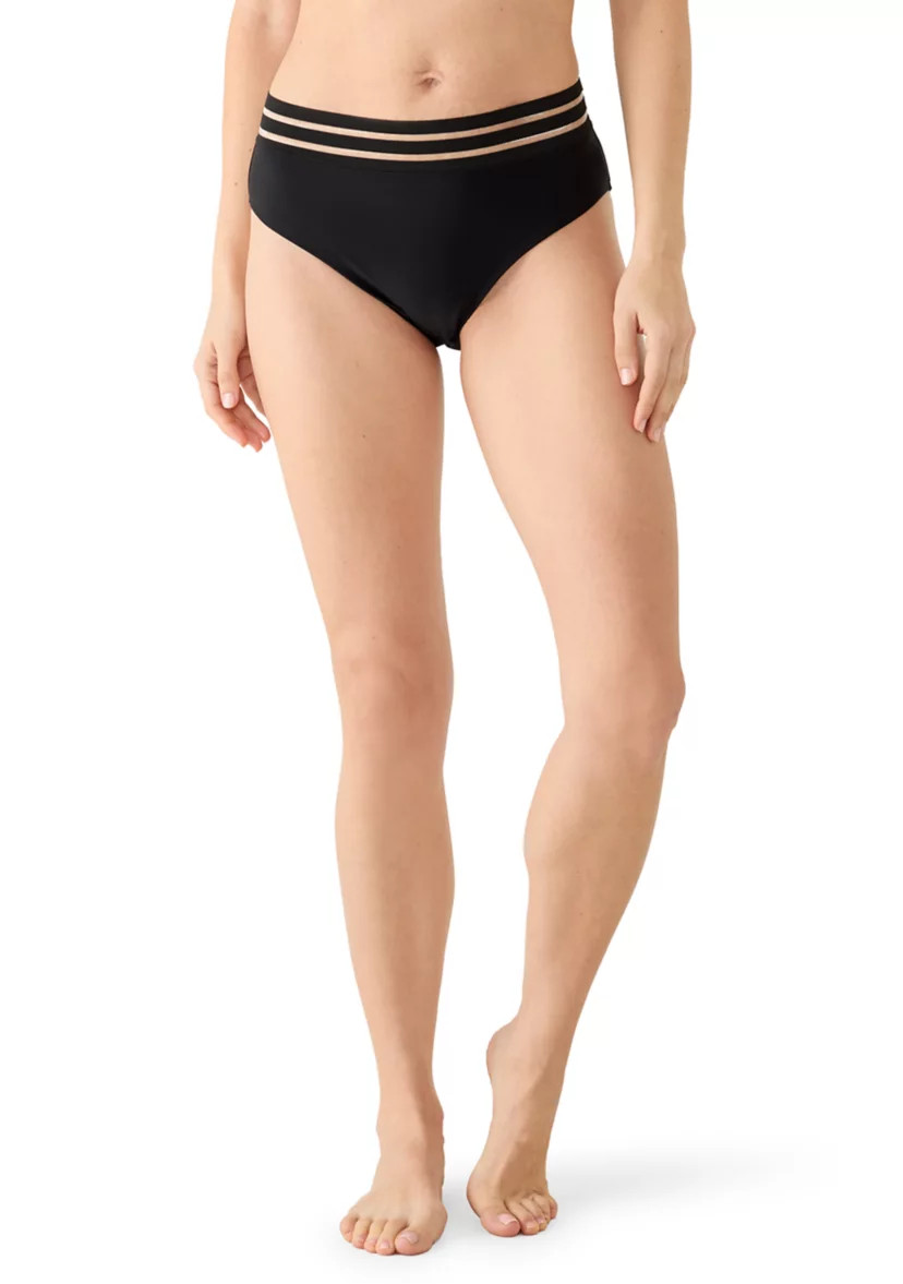 Black Mesh Bikini Briefs | Belk