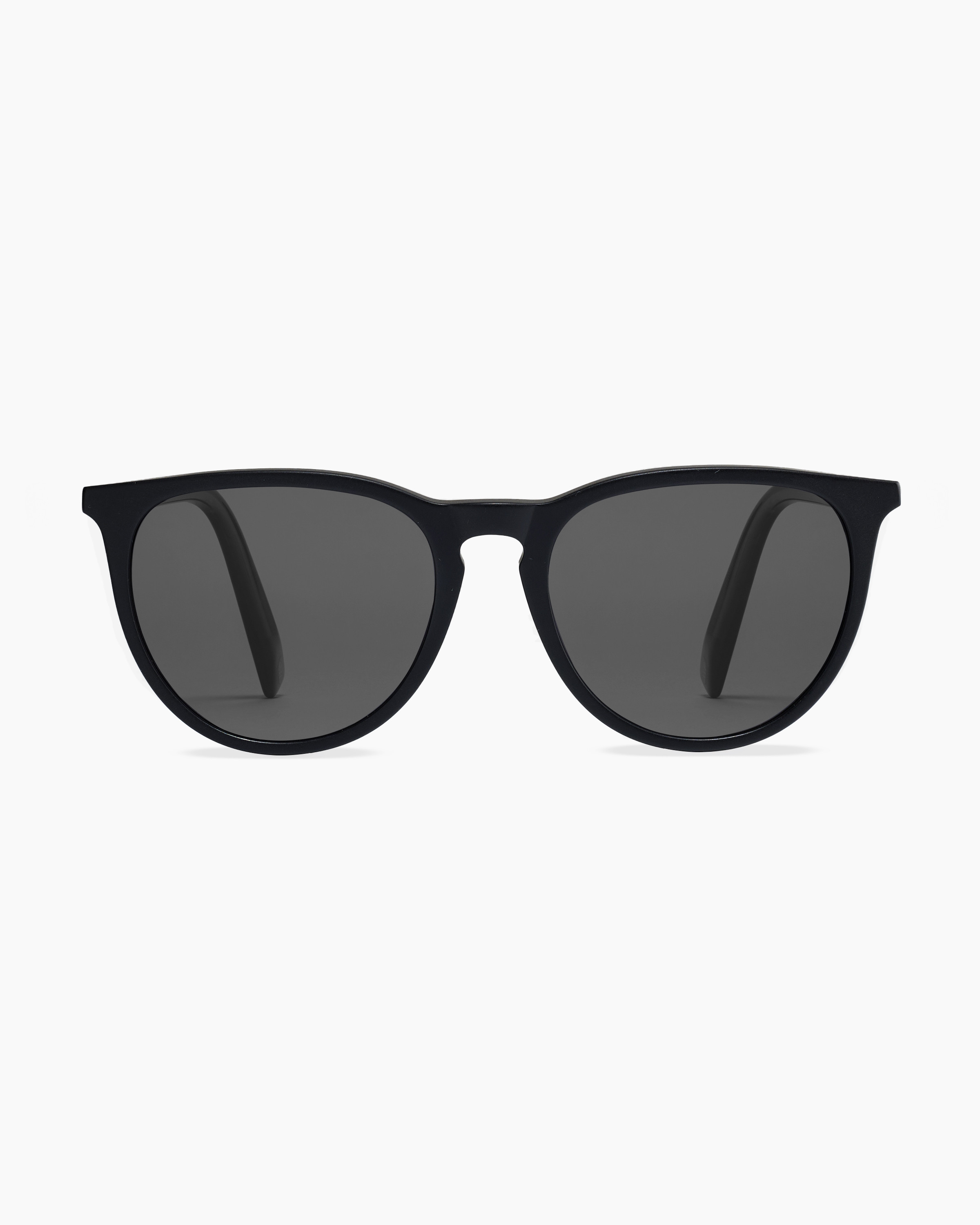 Quince | Emily Polarized Acetate Sunglasses in Black with Grey lens, Size Wide, Cellulose Acetate | Quince