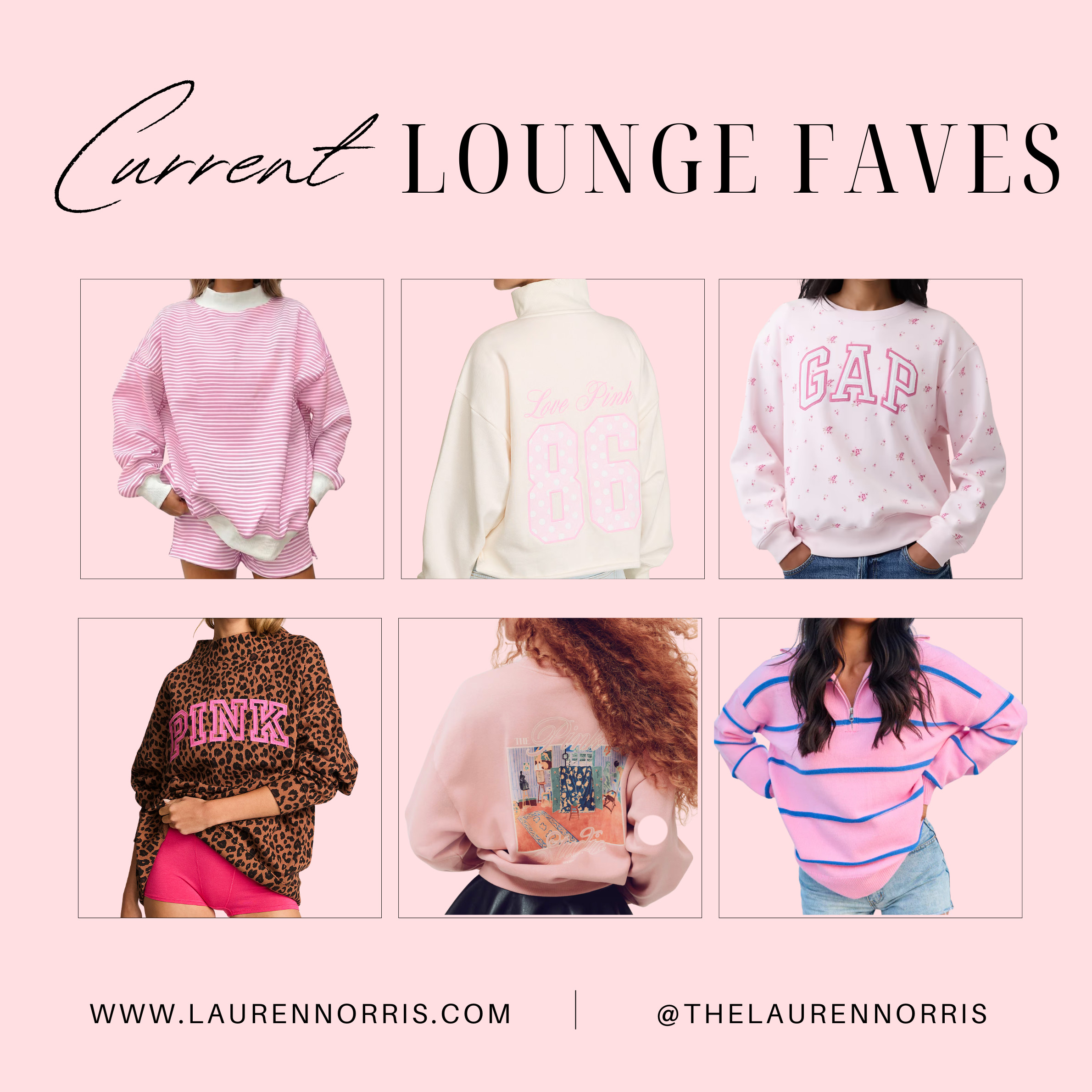 Some of my current faves for loungewear! Trending patterns like stripes, polka dots, florals, leopard, and more!  

 #LTKootd #LTKActive