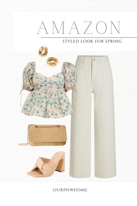 Amazon fashion inspiration for spring!

Spring fashion, summer fashion, white jeans, white denim, wide leg jeans, peplum top, puff sleeve top, floral blouse, workwear, gold earrings, small hoop earrings, neutral spring handbag, purse, crossbody bag, spring outfit, high heeled sandals, spring shoes, spring date night look

#LTKStyleTip #LTKFindsUnder100 #LTKSeasonal