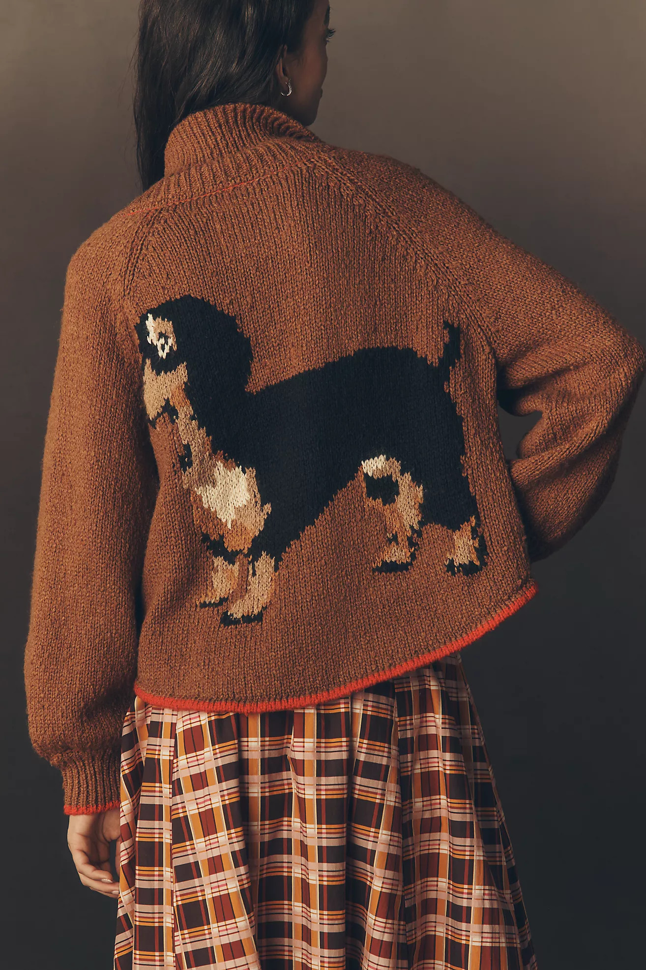 The Jesse Dog Icon Cardigan Sweater by Pilcro | Anthropologie (US)