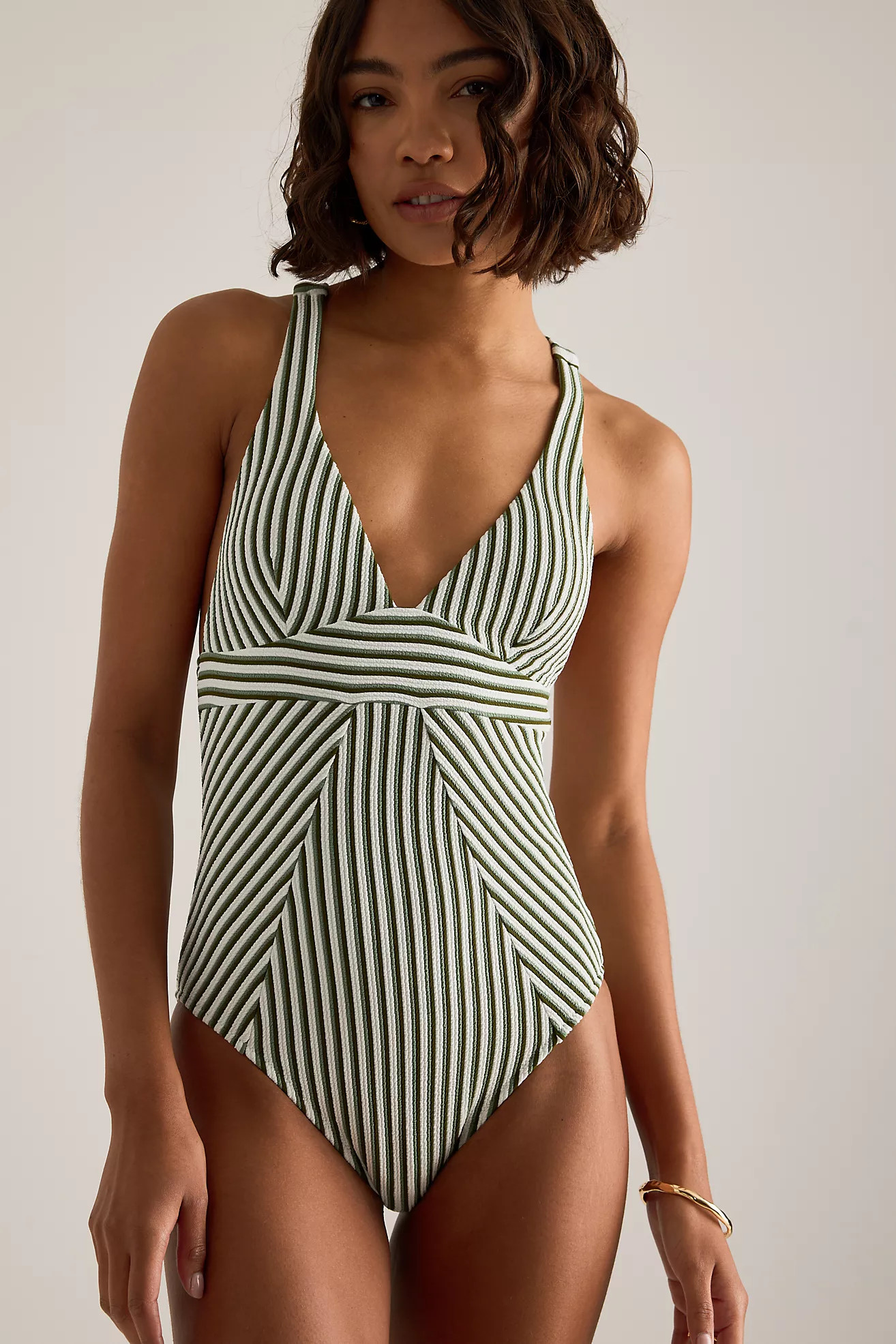 Chelsea Peers Gestreifter Badeanzug | Anthropologie (EU)
