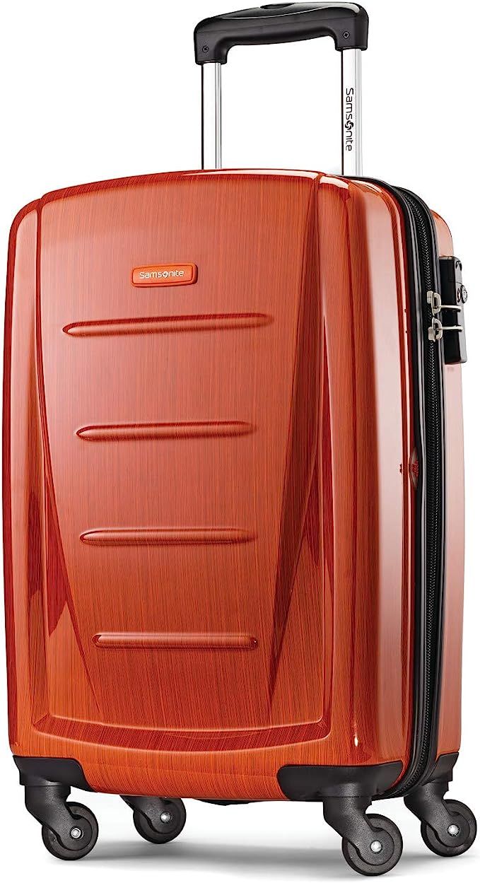Samsonite Winfield 2 Hardside Luggage with Spinner Wheels, Orange, Carry-On 20-Inch | Amazon (US)