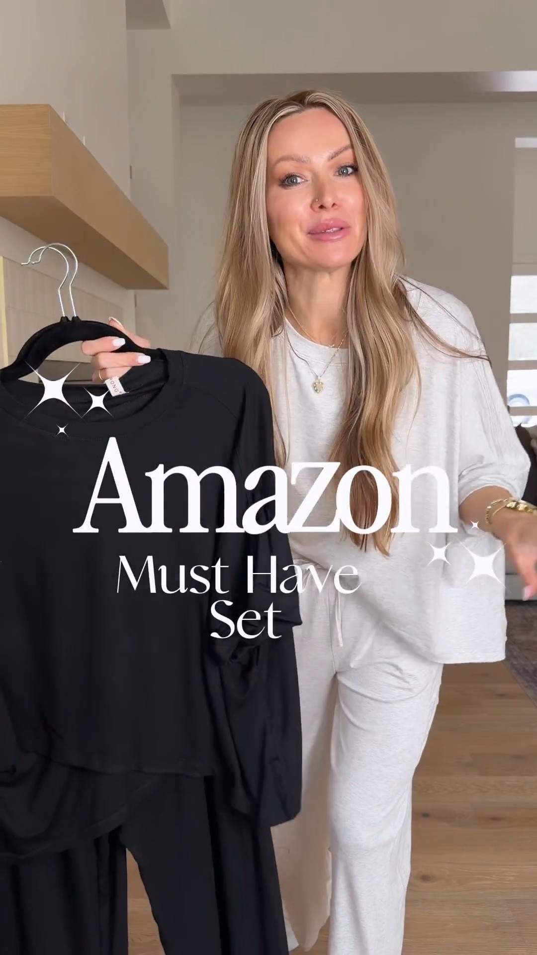 Skims or Amazon?!? comment LOVE below and I will message you all the details!

This 2 piece set from Amazon is INCREDIBLY stretchy and soft. Love the batwing cut of the top. Styled it with the cutest denim jacket that has bow detail!!

#casualoutfitideas #momoutfit #winteroutfitideas #skimsinspired