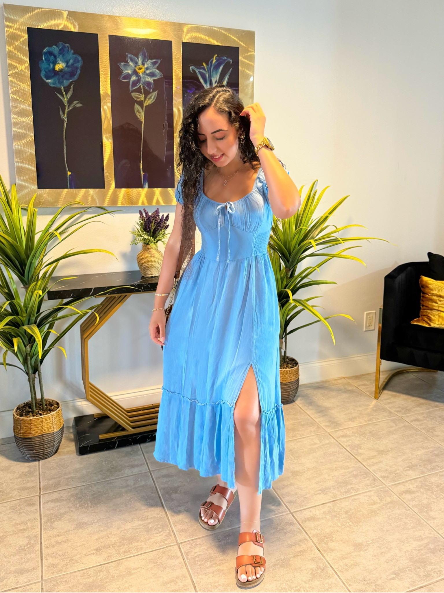 Blue dress outfit for the summer 🩵
.
🔖 Follow @its.sandyibrahim
.
🔖 Subscribe to my LTK for more
.
Dress: @hollister 
Necklace: @francescas 
Earrings: @beautifulearthboutique 

#LTKFindsUnder50 #LTKItBag #LTKStyleTip