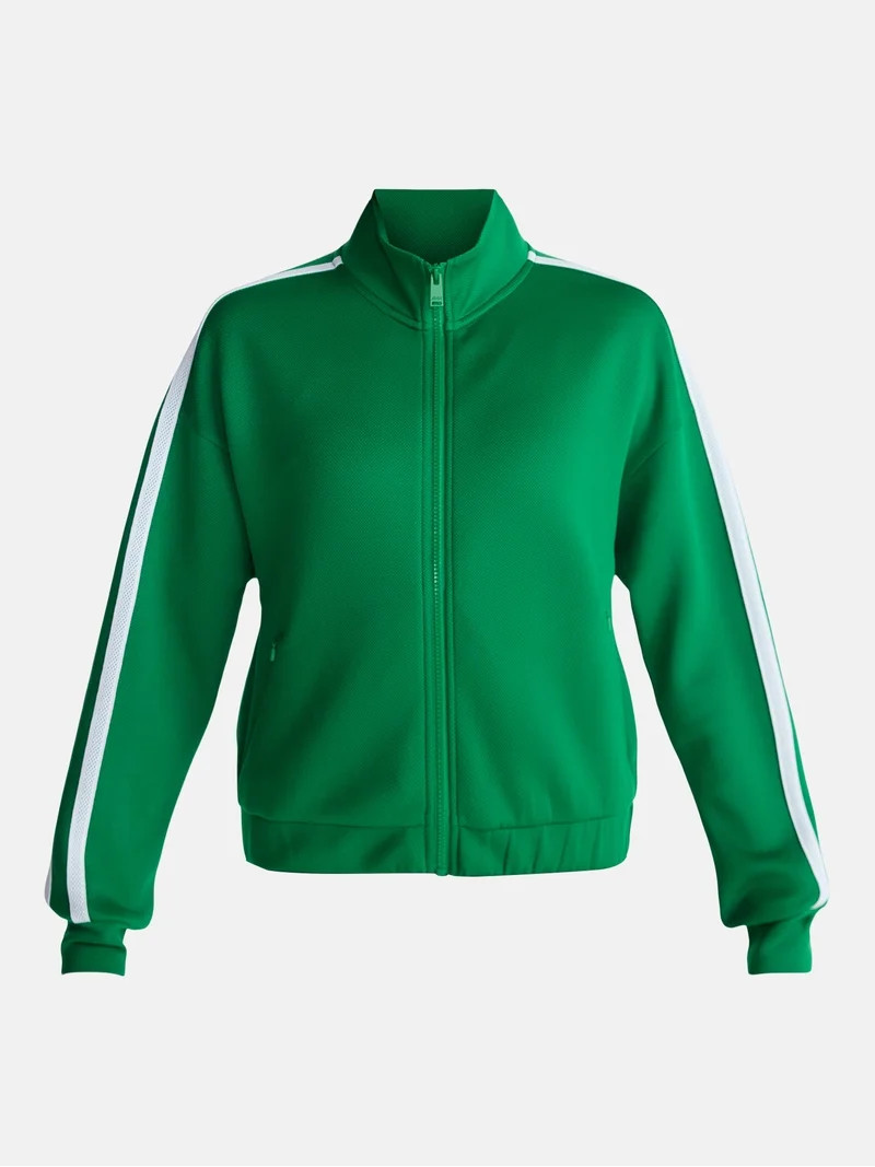 Avia Women's Pique Knit Tennis Jacket, Sizes XS-XXXL | Walmart (US)