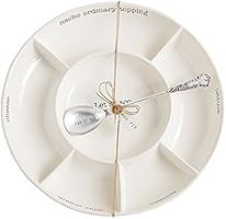 Mud Pie Taco bar Condiment Serving Platter, White | Amazon (US)