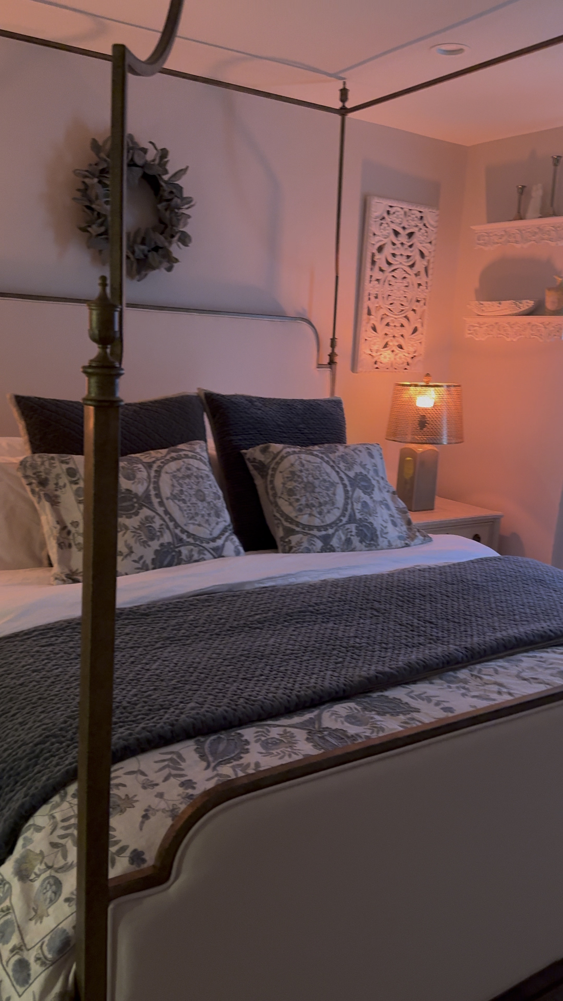 this is the coziest & most healing bedroom I have ever had (and the reading nook is still not done yet 🫣)

We take sleep super seriously in our house. The bedding and mattress combo is beyond elite. Truly luxury hotel vibes!!

These smart light bulbs are 10/10 especially for red light in the evening to wind down! 

#LTKHome