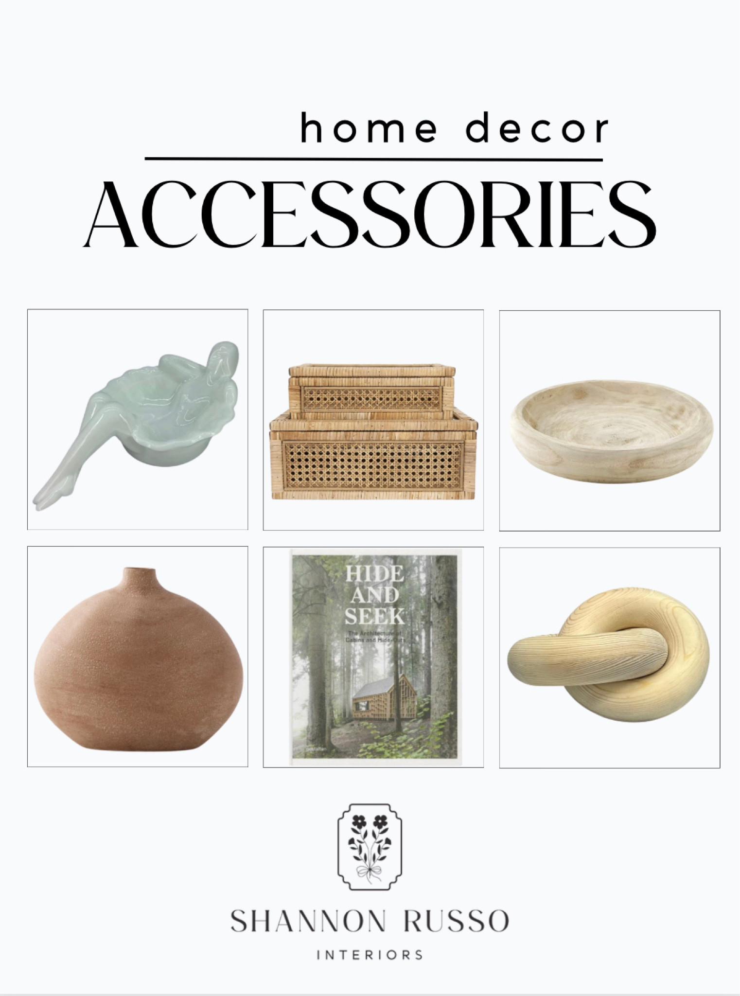 Home decor accents, accessories, table styling, night stand, coffee table, dresser, ring dish, catch all, bread bowl, book, coffee table book, cane basket, storage, vase, organic decor, transitional decor, home decor, Shannon Russo Interiors

#LTKunder50 #LTKhome #LTKunder100