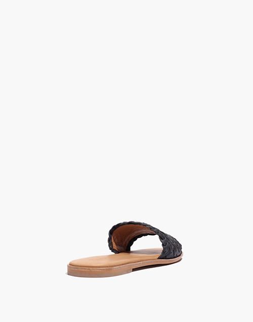 The Lianne Slide in Woven Leather | Madewell