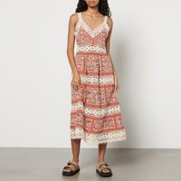 Sea New York Joah Guipure Lace and Cotton Sleeveless Midi Dress - US 6/UK 10 | Coggles (Global)