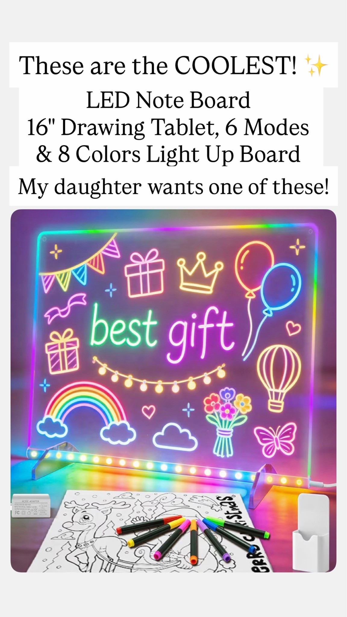LED drawing board

#LTKKids