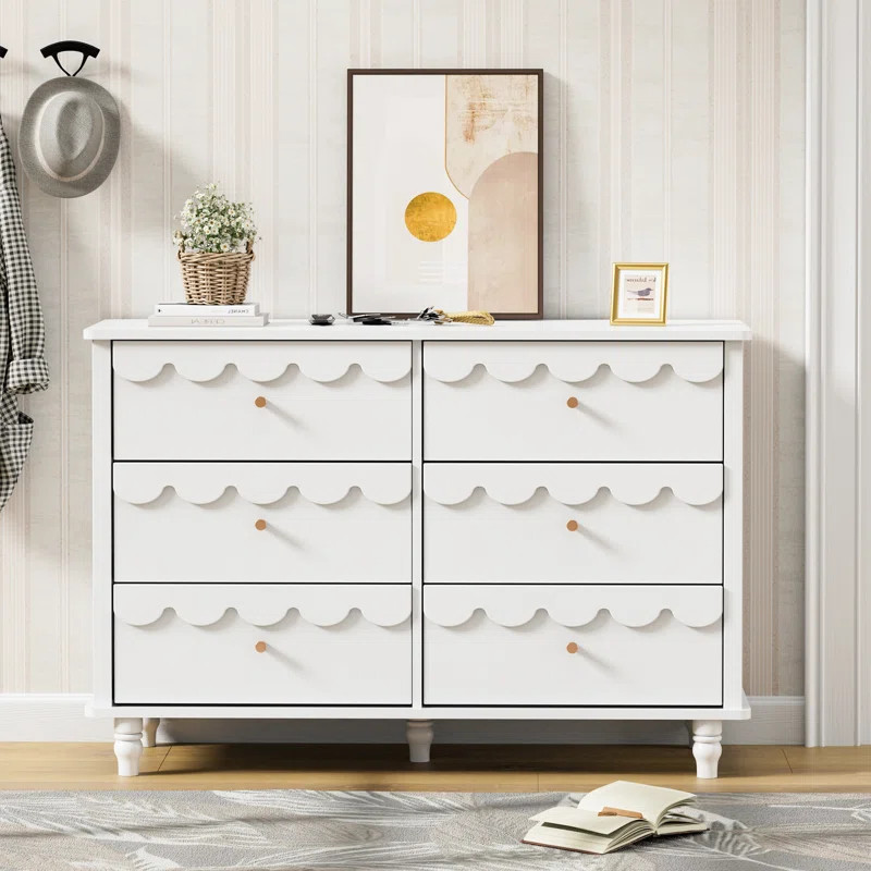 Dorlan 6 Drawer 43.1" W Laced Dresser | Wayfair North America