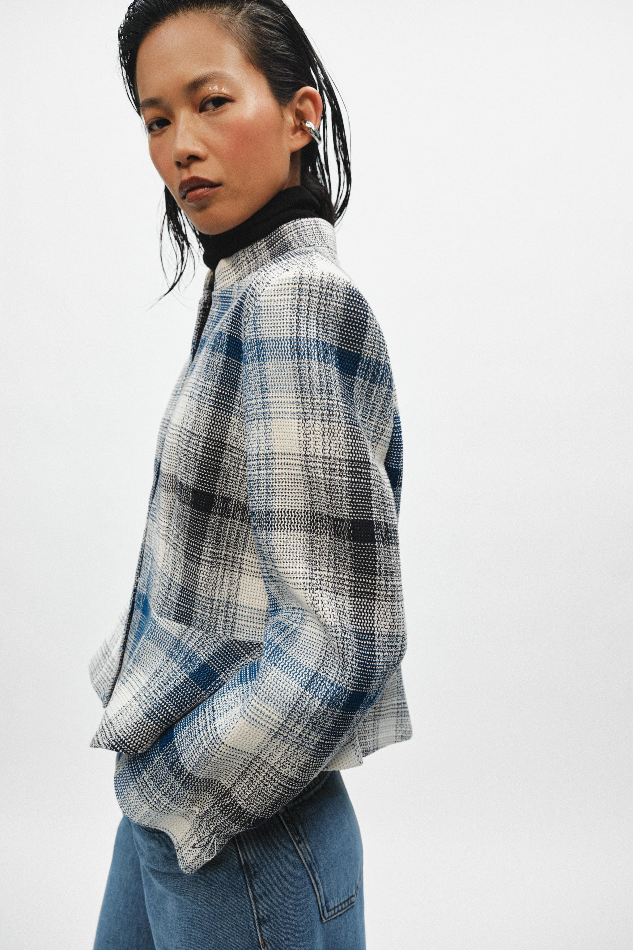 ZW COLLECTION TEXTURED PEPLUM BLAZER | Zara US