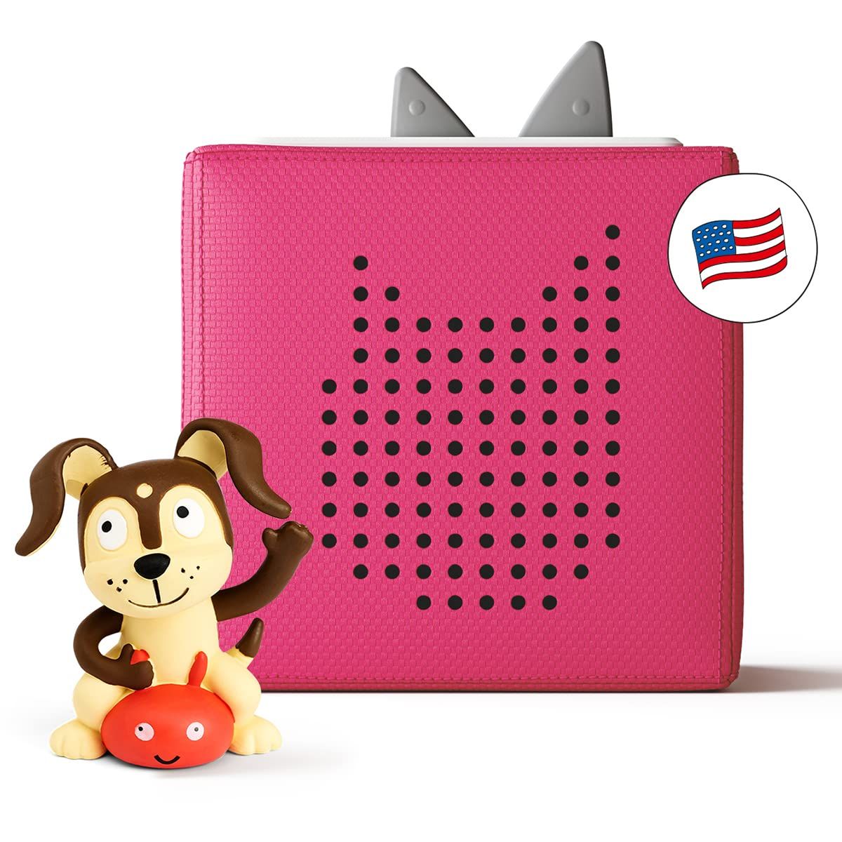 Toniebox Audio Player Starter Set with Playtime Puppy - Listen, Learn, and Play with One Huggable Little Box - Pink | Amazon (US)