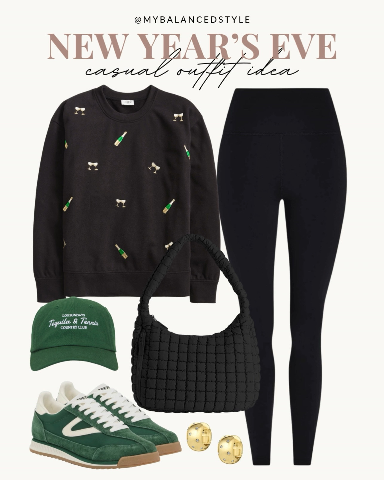 New Year’s Eve casual outfit idea

New Year’s Eve casual outfit
Sparkly top
Black jeans
Sequin tank
Oversized blazer
Leather sneakers
Ankle boots
Statement earrings
Metallic clutch

#LTKootd #LTKHoliday #LTKSaleAlert