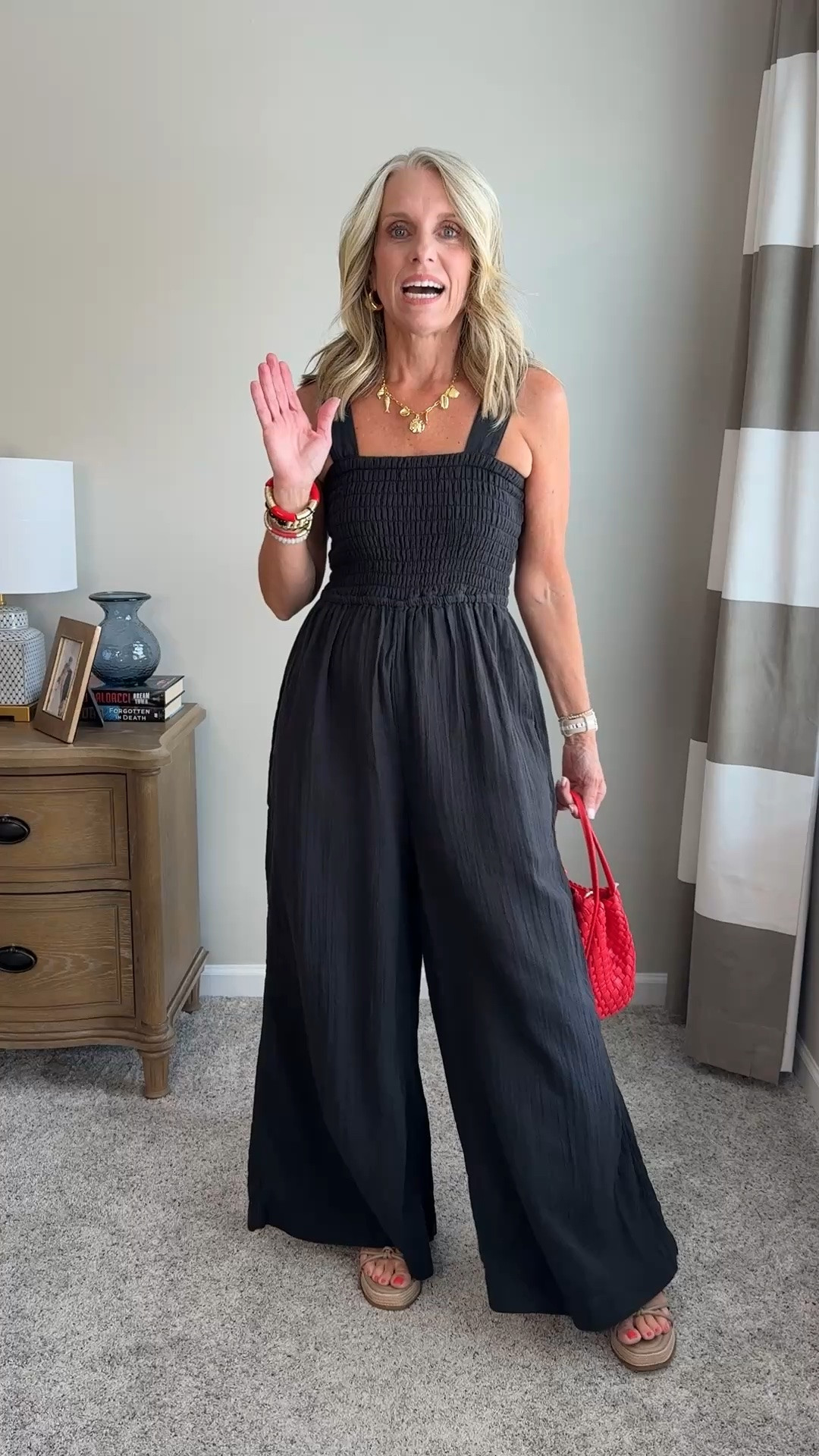 Wearing XS @quince jumpsuit

#LTKdayinmylife #LTKootd #LTKOver40