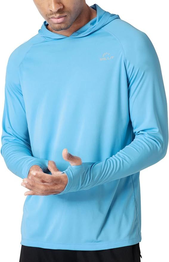 Willit Men's UPF 50+ Sun Protection Hoodie Shirt Long Sleeve Rash Guard Fishing SPF Outdoor UV Sh... | Amazon (US)